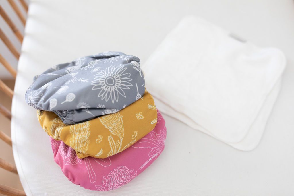 Bare and Boho Flexi Cover Newborn Nappy (Version 1)