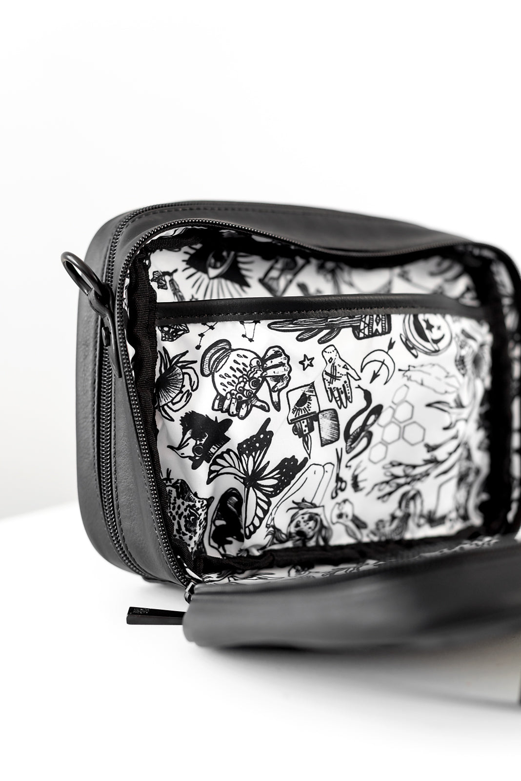 Designer Bums Cross Body Bag- Black
