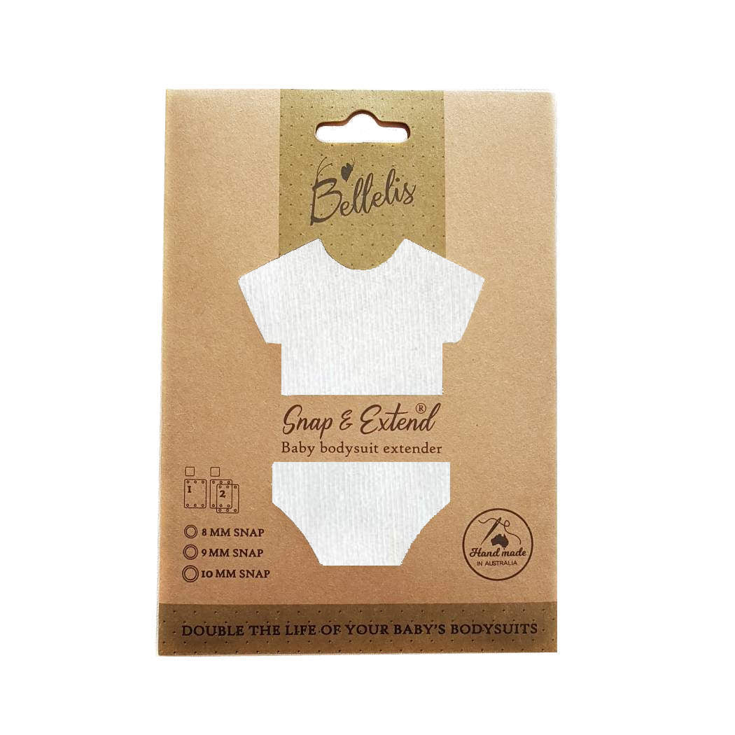 Bellelis Snap & Extend® Bodysuit Extender Bundle (9mm + 10mm Button)