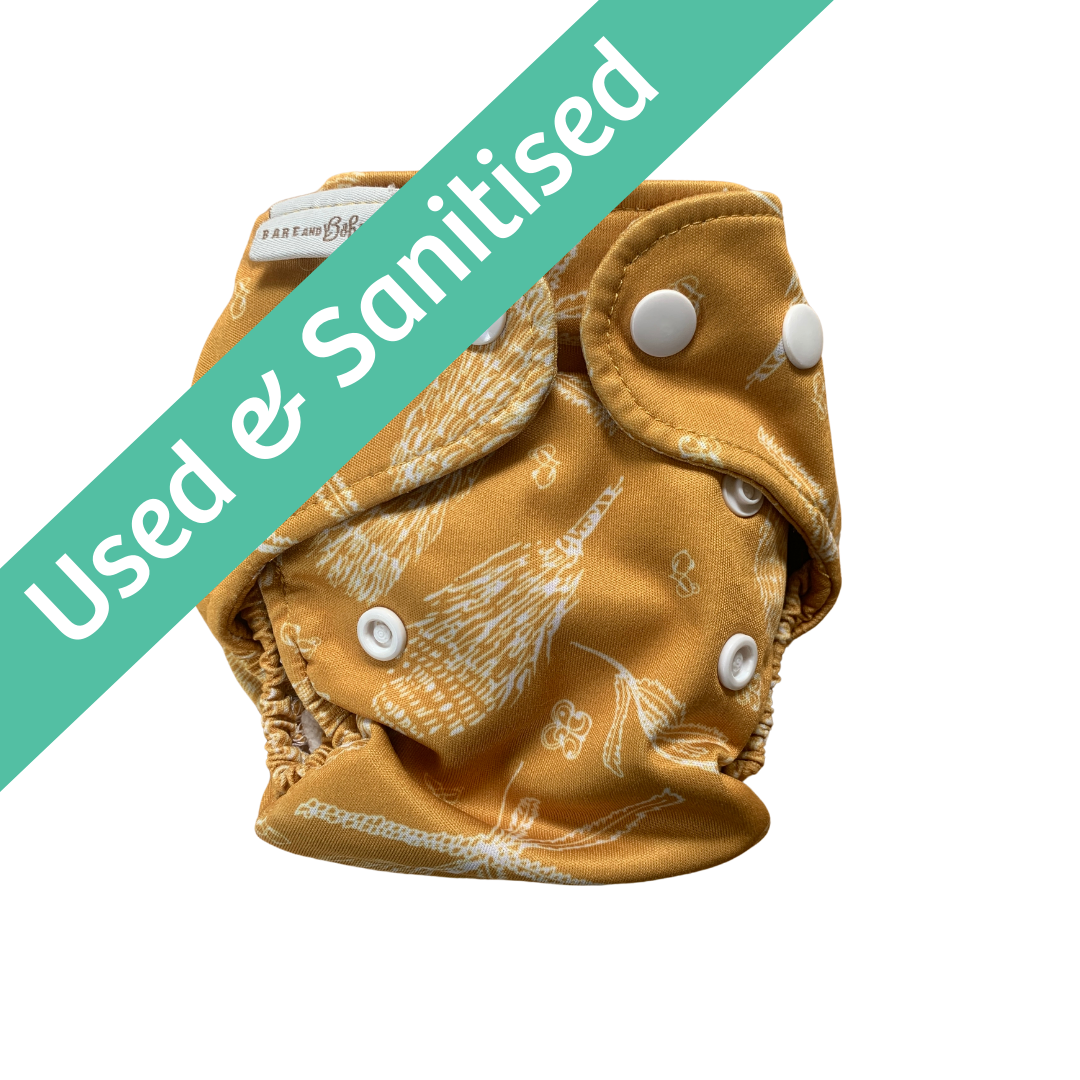 Bare and Boho Flexi Cover Newborn Nappy (Version 1)