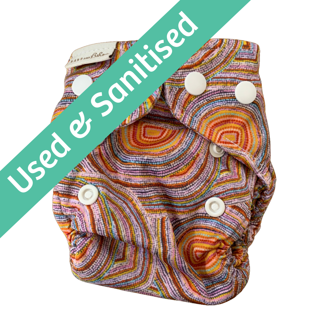 Bare and Boho Flexi Cover Newborn Nappy (Version 1)