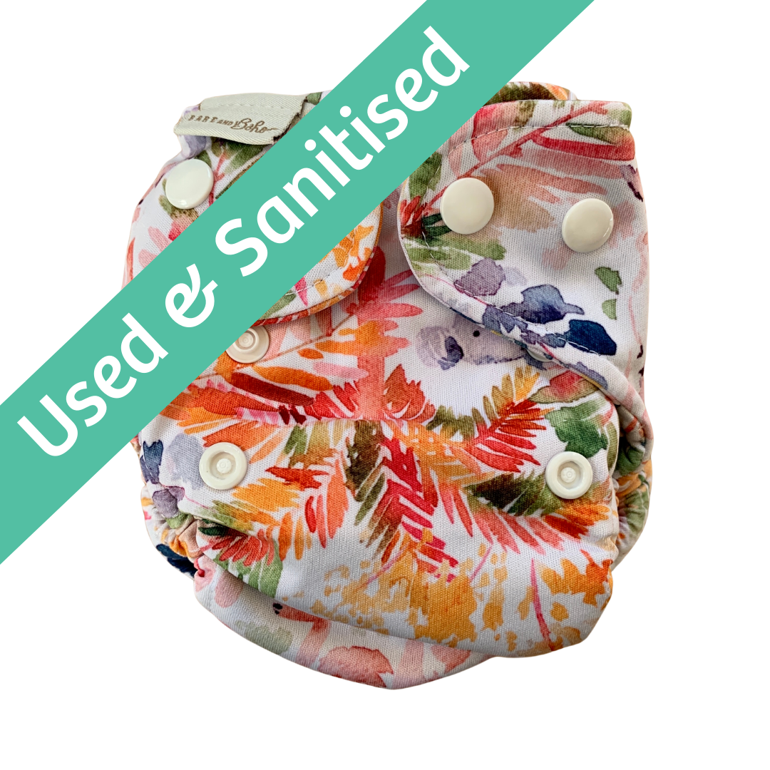 Bare and Boho Flexi Cover Newborn Nappy (Version 1)