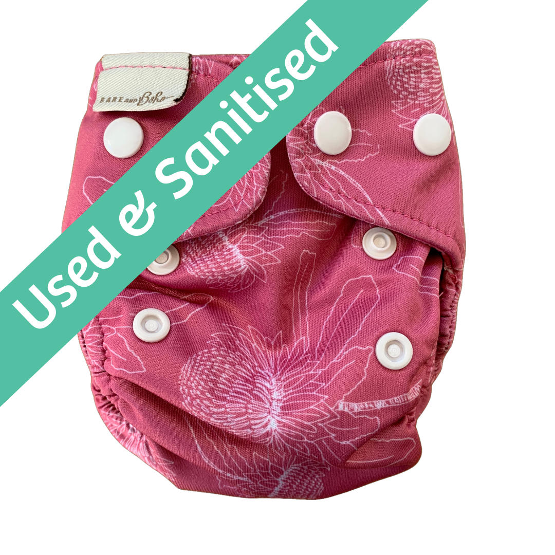 Bare and Boho Flexi Cover Newborn Nappy (Version 1)