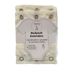 Load image into Gallery viewer, Toto &amp; Oz Upcycled Bodysuit Extenders (9mm + 10mm Button)